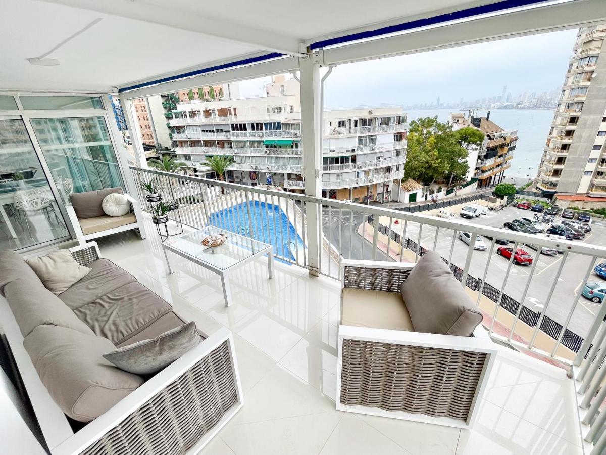La Perla Benidorm Apartment Seaview & Pool Levante Beach Exterior foto