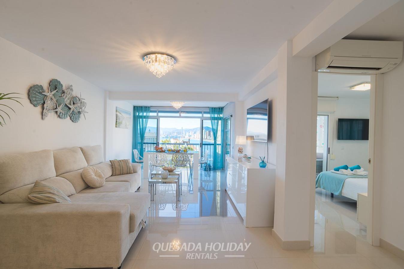La Perla Benidorm Apartment Seaview & Pool Levante Beach Exterior foto